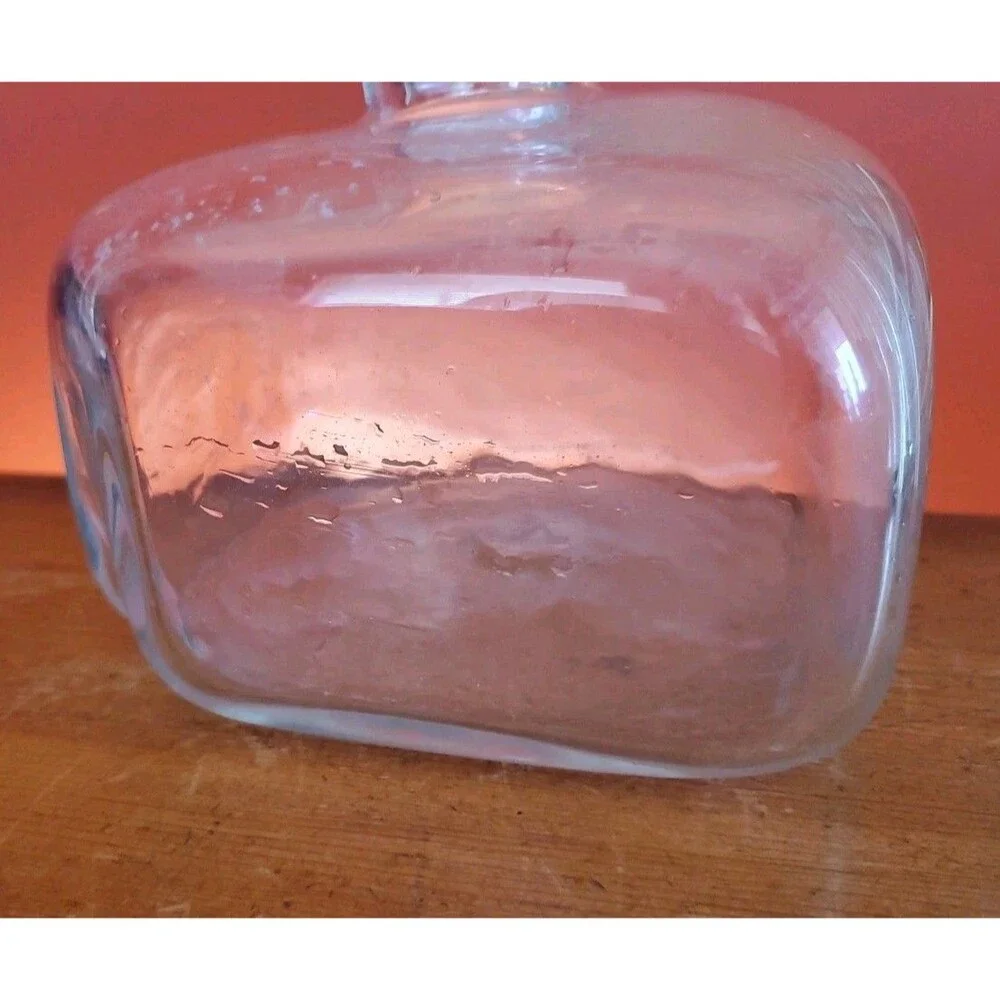 Blenko Williamsburg Custom Glass Bottle Hand-blown Ship's Decanter With Stopper